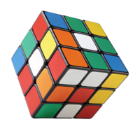 Colorful Rubik's Cube Puzzle in 3D Render png