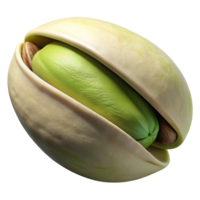 Close-up of a Single Open Pistachio Nut png