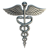 Caduceus 3D Render of the Medical Symbol png