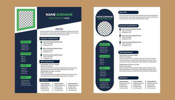 Modern Resume Design in Bundle. Innovative Template Display for Promotional Campaign. vector