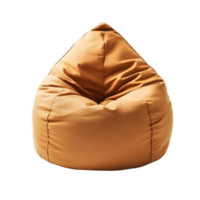 Stylish 3D bean bag chair with a durable fabric texture png