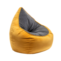 Cozy 3D bean bag chair with a soft, plush surface png