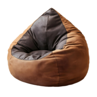 Comfortable 3D bean bag lounge chair for relaxation png