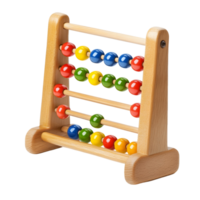 Compact abacus with colorful beads for teaching number concepts png