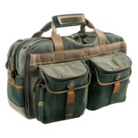 Practical soft tackle bag with compartments for easy tackle storage png
