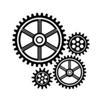 Simple Gears icons design on white background. vector