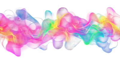 Vibrant rainbow colored waves create a dreamy abstract background perfect for websites or digital art projects. png