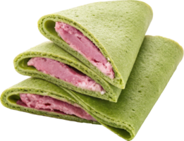 Luscious Folded Pastry Triangles with Vibrant Color Patterns png