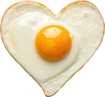 Heart Shaped Sunny Side Up Egg A Playful and Delicious Breakfast Delight png