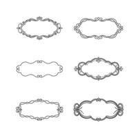Royal Style Victorian Border Vectors for Invitations
