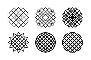 Decorative Lattice Ornaments Vectors Illustrations