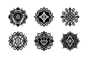 Minimalist Monograms Ornament Vectors Collection
