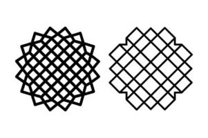 Abstract Lattice Ornaments Vectors Collection