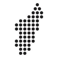 Madagascar Map Icon element vector