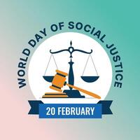 Illustration for World Day of Social Justice vector