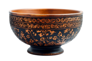 Artistic decorative bowl png