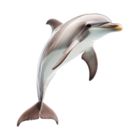 Dolphin leaping isolated front view png