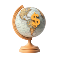 Global finance strategies in business office graphic png