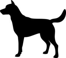 Dog Silhouette of a Canine in a Minimalist Design vector