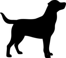 Dog Silhouette Illustration of a in a Minimalist Design vector