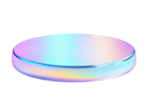 Colorful holographic display creative studio product image png