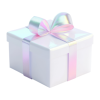 Gift box with bow home product image white close-up png