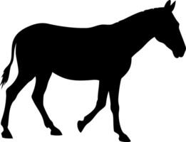 Zebra Silhouette Design of a Wild Animal with Stripes in Black and White for Creative and Modern Concepts vector