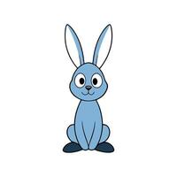Charming Rabbit Character in a Cute and Whimsical Illustration vector