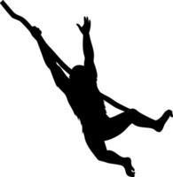 Orangutan Silhouette of a Wildlife Primate in a Minimalistic Art vector