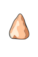 Light Peach Triangular Shape on Transparent Background png