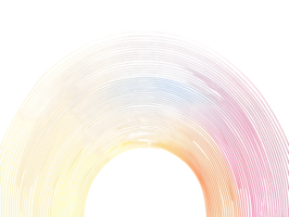 Abstract Pastel Circular Design Element with Transparent Background png
