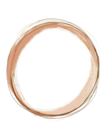 Abstract Peach and White Circular Design Element png