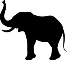 Creative Majestic Elephant Silhouette for Safari and Jungle Themes vector