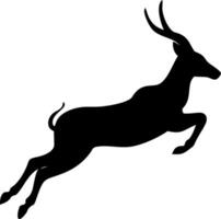 Graceful Gazelle Silhouette Design vector