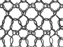 Abstract Dark Gray Geometric Seamless Pattern with Interconnected Loops png