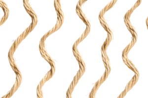 Beige Rope Texture Pattern Vertical Wavy Lines on Transparent Background png