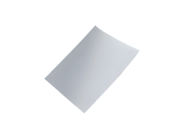 Floating White Rectangular Paper Sheet on Transparent Background png
