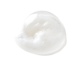 White Translucent Blob with Foamy Texture on Transparent Background png