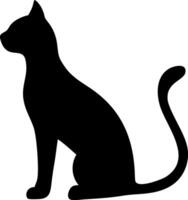 Minimalist Cat Silhouette Artwork for Elegant Design Concepts vector