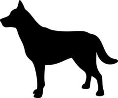 Dog Silhouette Illustration of a Canine in a Design vector