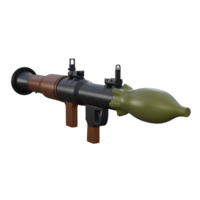 3d illustration of RPG-7, Powerful RPG-7 rocket launcher, battlefield realism, and explosive impact, perfect for military visuals png