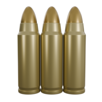 3d object of multiple weapon bullet or ammo with gold color, it looks like tin or brass, Precision Ammunition with Realistic Design png