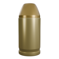 3d object of weapon bullet or ammo with gold color, it looks like tin or brass, Precision Ammunition with Realistic Design png