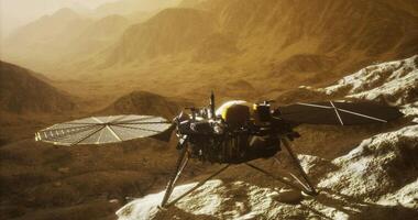 Mars Insight conducts surface analysis on the Martian terrain in detail video