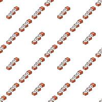 Block-Chain blue seamless pattern or Blockchain background vector