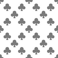 Clubs Suit colored minimal seamless pattern or background vector