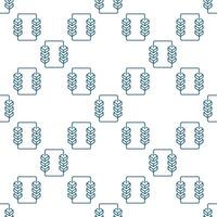 Block-Chain seamless pattern. Blockchain with 6 blocks background vector