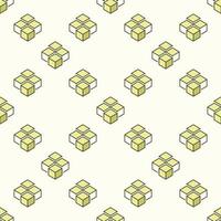 Block Chain creative seamless pattern - Cryptocurrency blue background vector