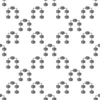 Blockchain blue seamless pattern. Block Chain Technology background vector