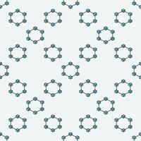 Block-Chain blue seamless pattern or Blockchain modern background vector